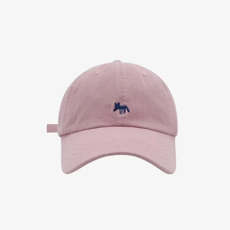 White Maroon Fox Cap for Men Women Baseball - Image 3