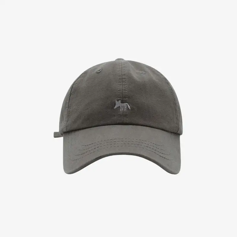 White Maroon Fox Cap for Men Women Baseball - Image 4
