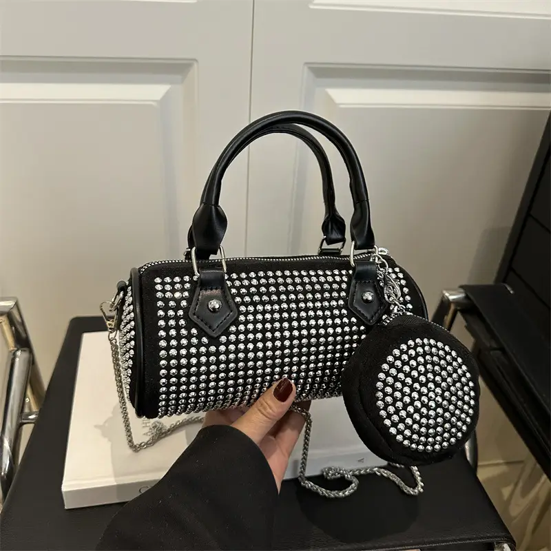 Trendy Rhinestone Crossbody Tote Bag 2025