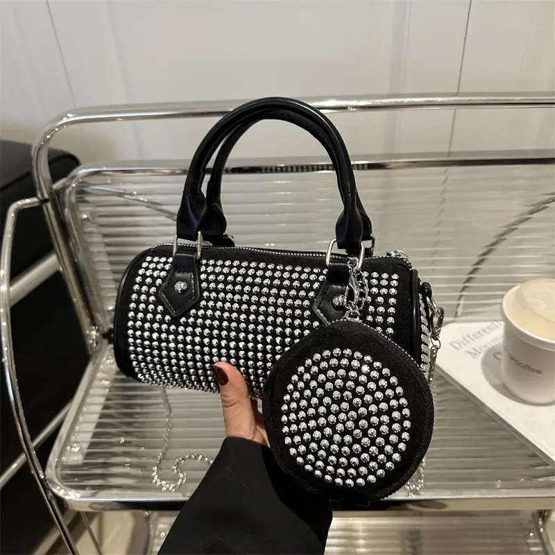 Trendy Rhinestone Crossbody Tote Bag 2025