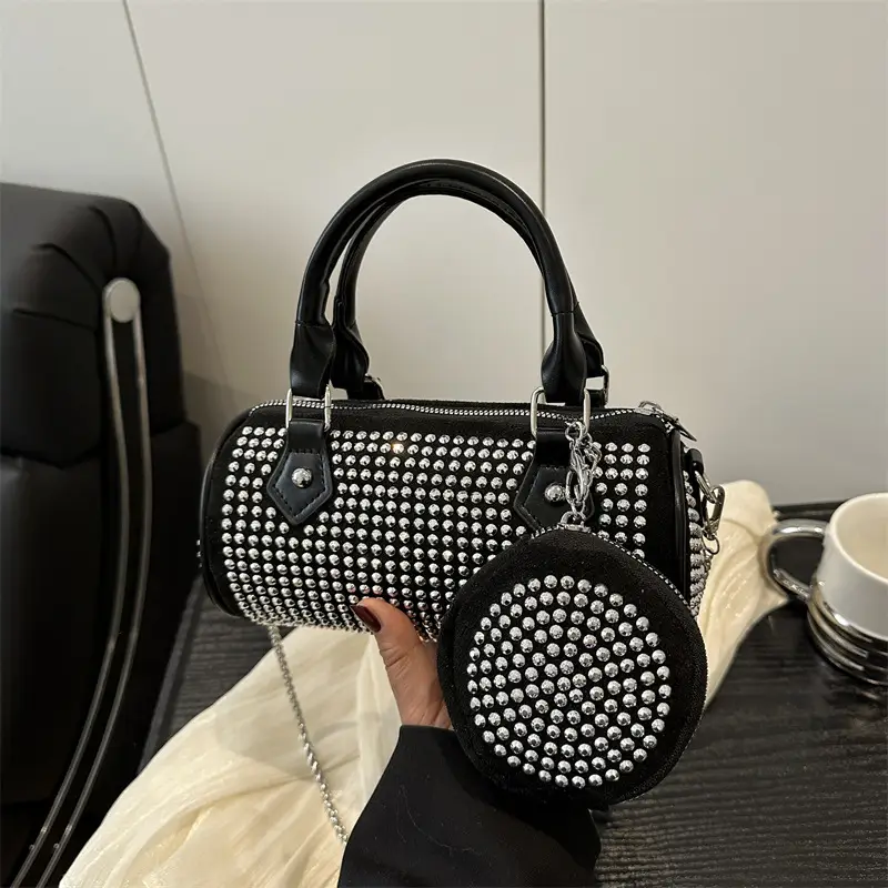 Trendy Rhinestone Crossbody Tote Bag 2025