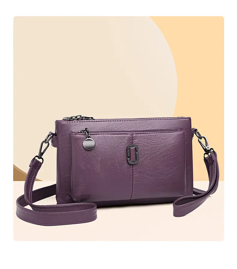 Black Women's 2026 Clutch Bag Multi-Compartment Crossbody — feature 11