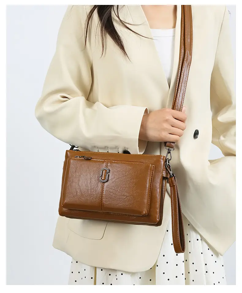 Black Women's 2026 Clutch Bag Multi-Compartment Crossbody — feature 16