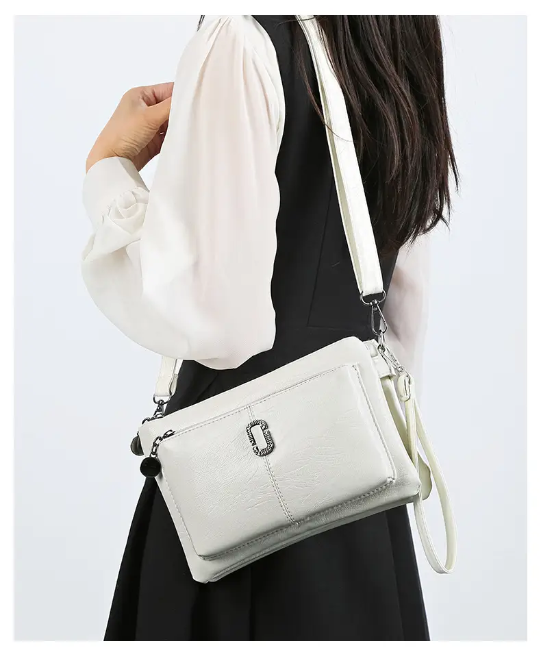 Black Women's 2026 Clutch Bag Multi-Compartment Crossbody — feature 20