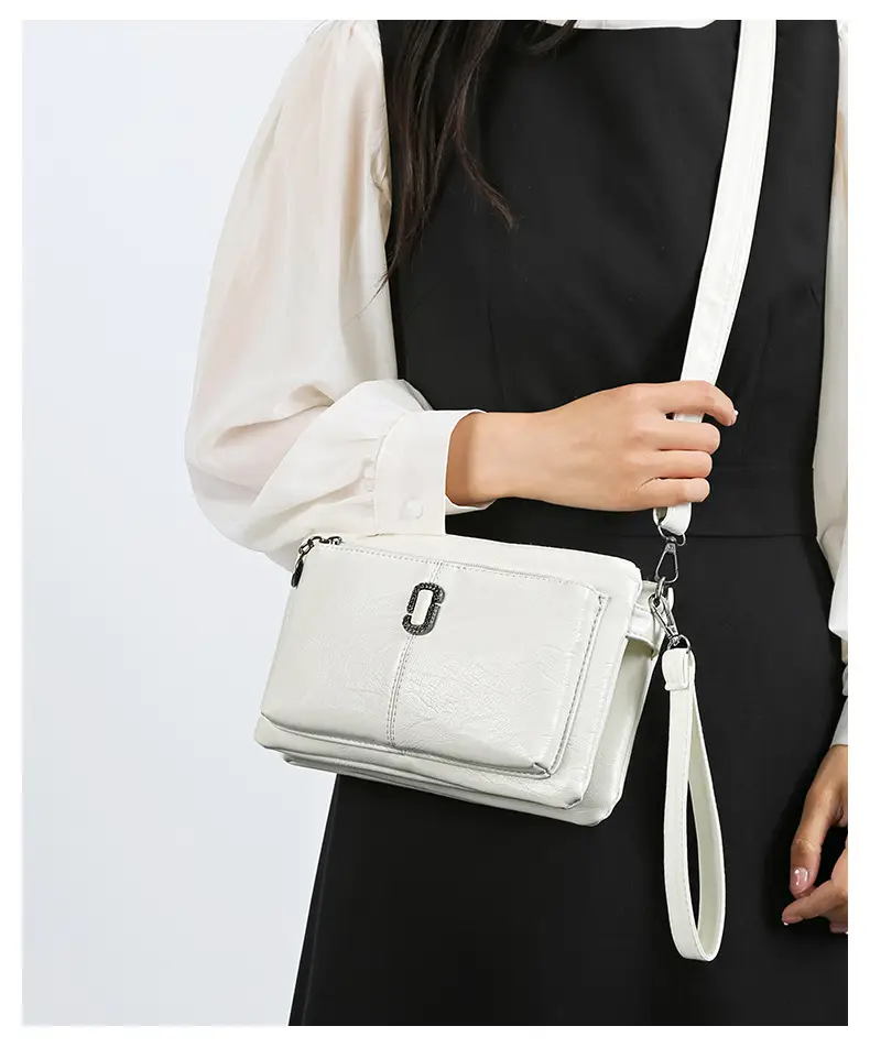 Black Women's 2026 Clutch Bag Multi-Compartment Crossbody — feature 21
