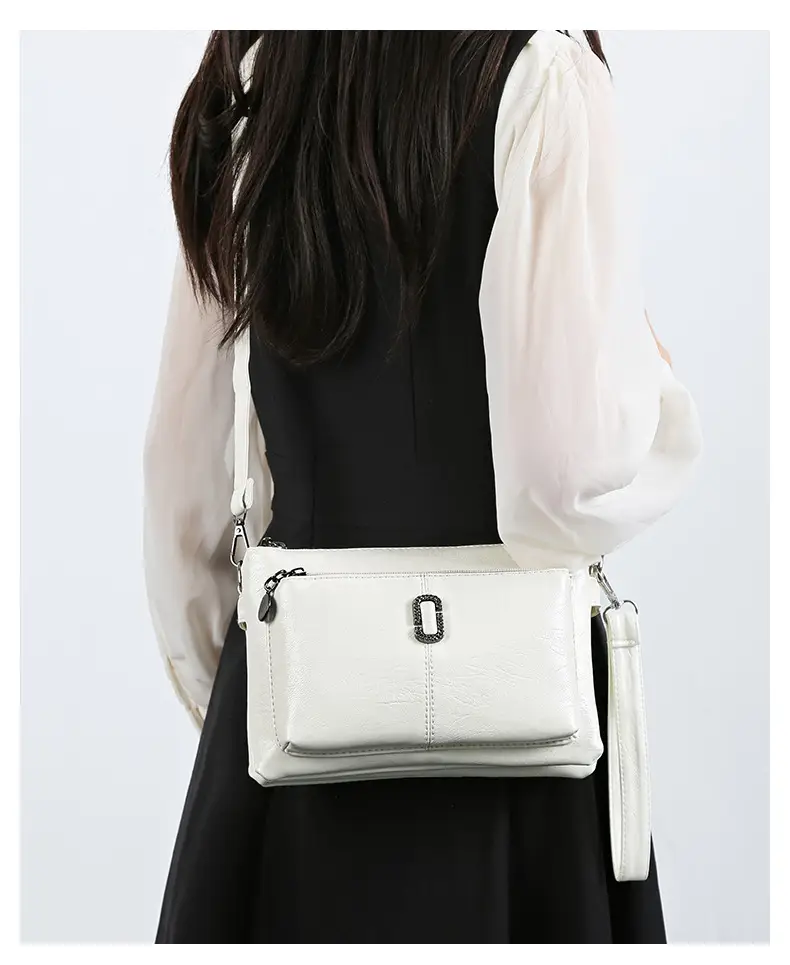 Black Women's 2026 Clutch Bag Multi-Compartment Crossbody — feature 22