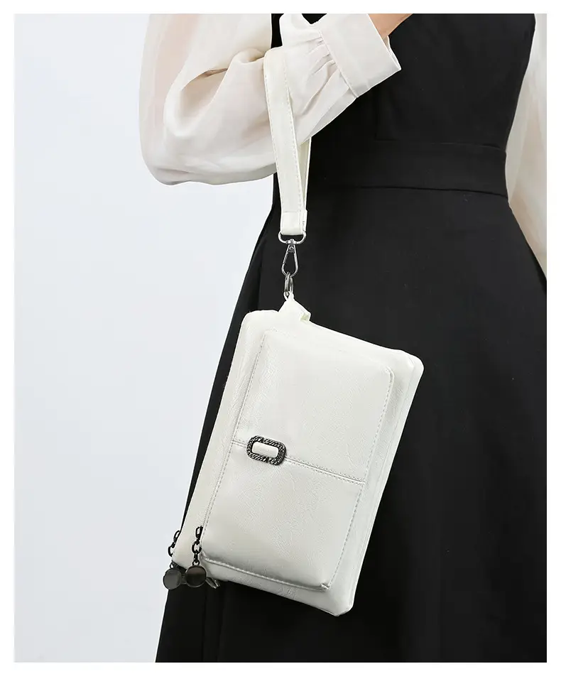 Black Women's 2026 Clutch Bag Multi-Compartment Crossbody — feature 23