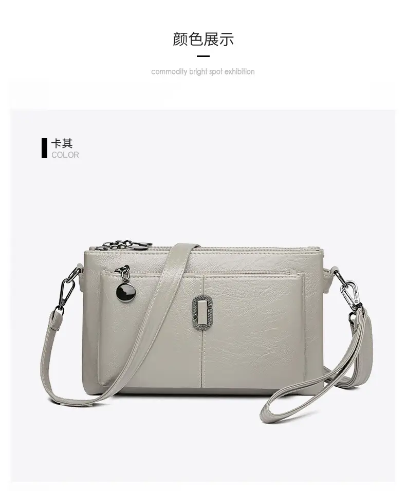 Black Women's 2026 Clutch Bag Multi-Compartment Crossbody — feature 24