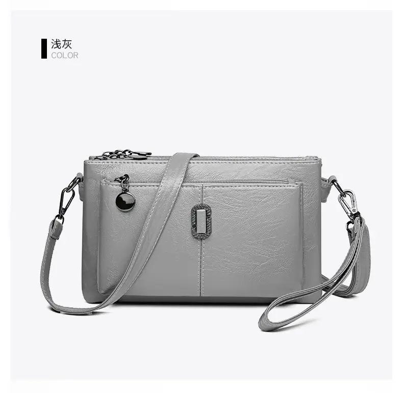 Black Women's 2026 Clutch Bag Multi-Compartment Crossbody — feature 25