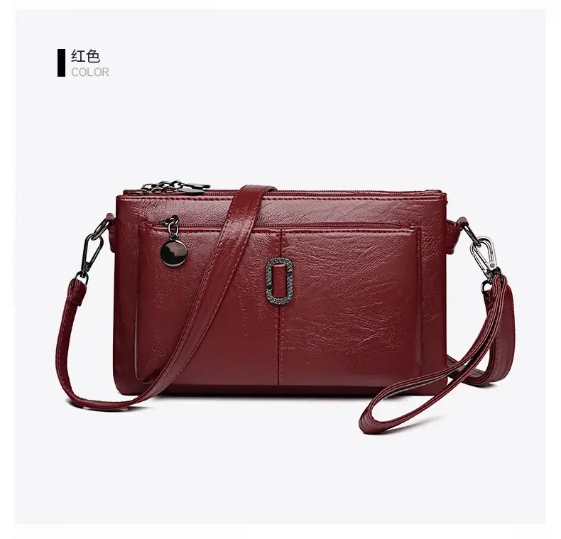 Black Women's 2026 Clutch Bag Multi-Compartment Crossbody — feature 26