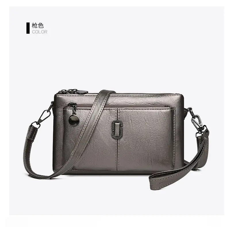 Black Women's 2026 Clutch Bag Multi-Compartment Crossbody — feature 29