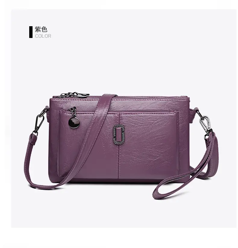 Black Women's 2026 Clutch Bag Multi-Compartment Crossbody — feature 32