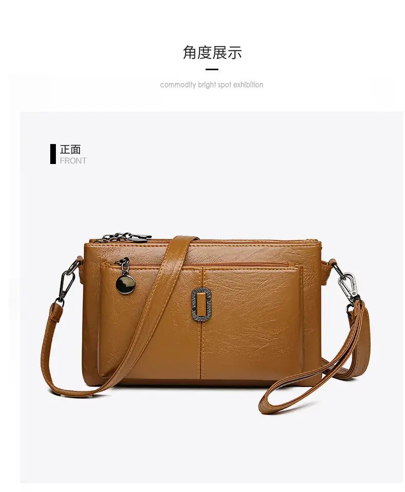 Black Women's 2026 Clutch Bag Multi-Compartment Crossbody — feature 34