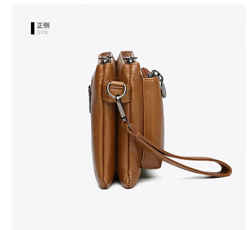 Black Women's 2026 Clutch Bag Multi-Compartment Crossbody — feature 36