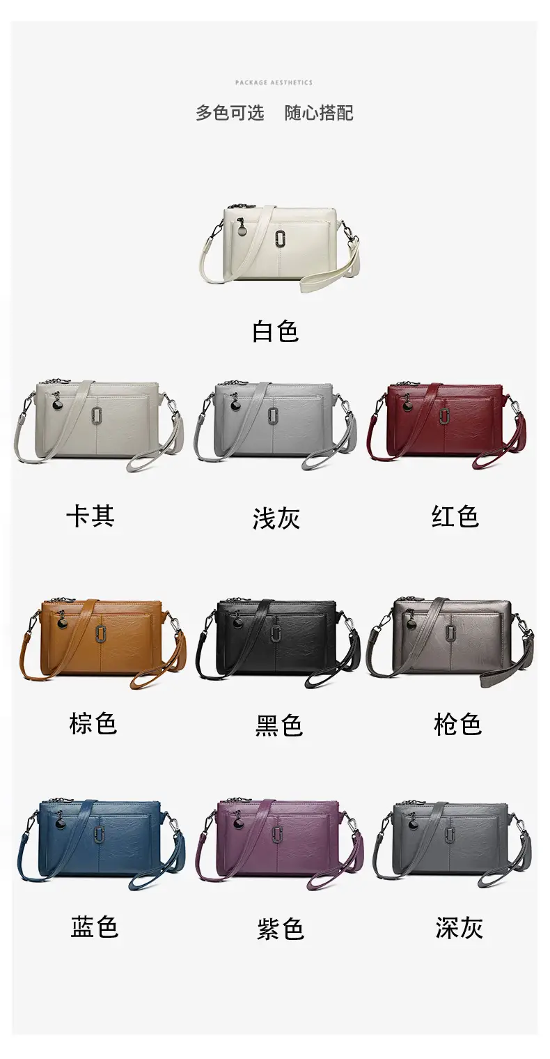 Black Women's 2026 Clutch Bag Multi-Compartment Crossbody — feature 4
