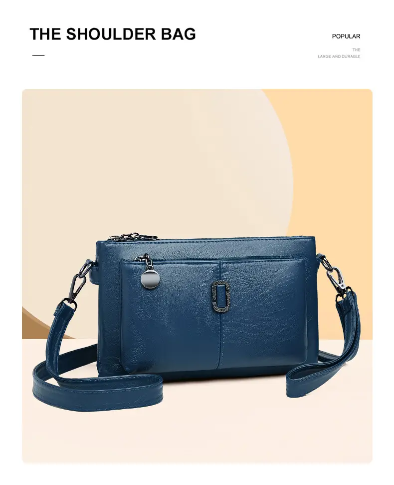 Black Women's 2026 Clutch Bag Multi-Compartment Crossbody — feature 8