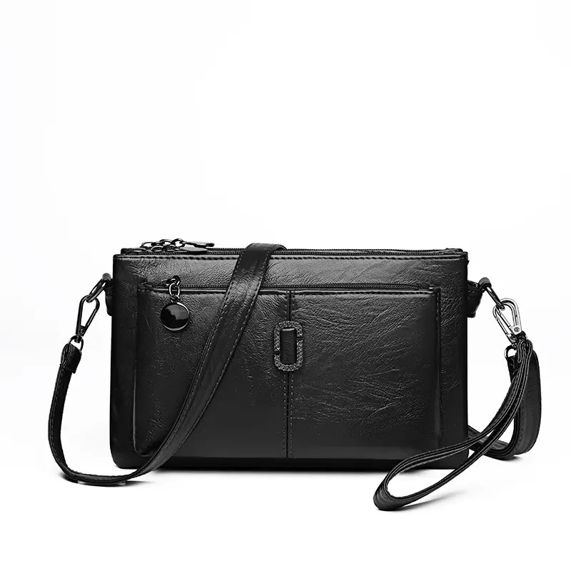 Black Women's 2026 Clutch Bag Multi-Compartment Crossbody - Image 6