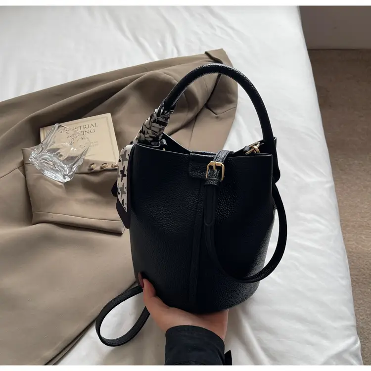 Black Crossbody Bucket Bag for Women 2026 — feature 10