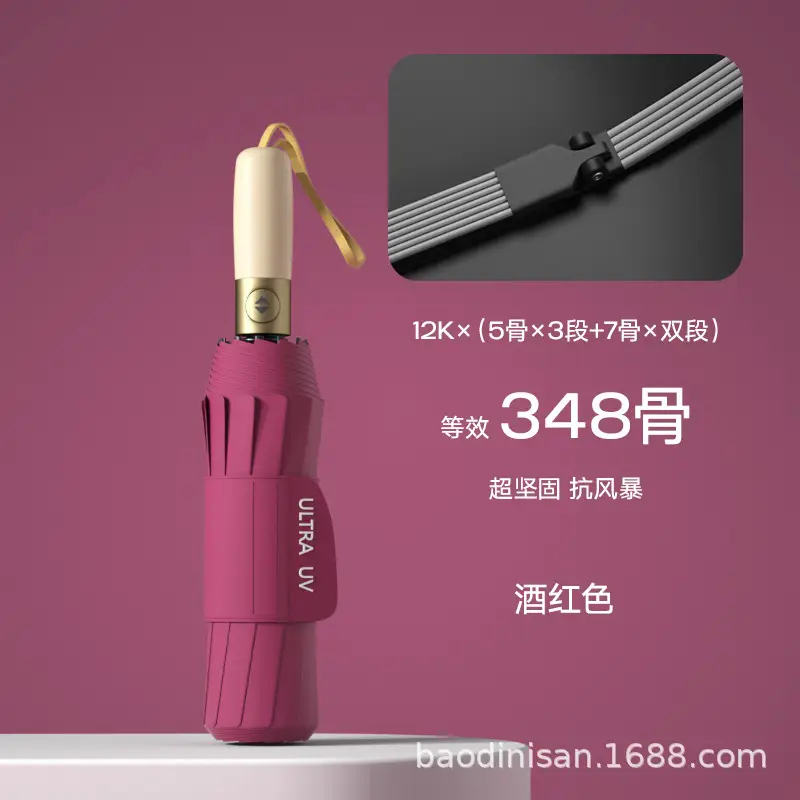Full Automatic 348-Bone Dual-Purpose Umbrella for Women - Image 17