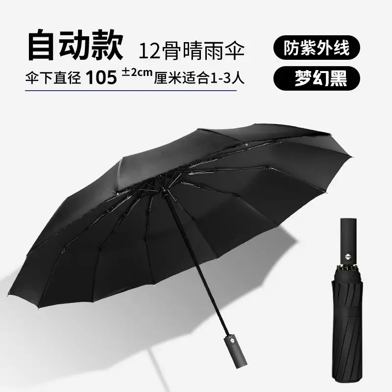 Full Automatic 348-Bone Dual-Purpose Umbrella for Women - Image 6