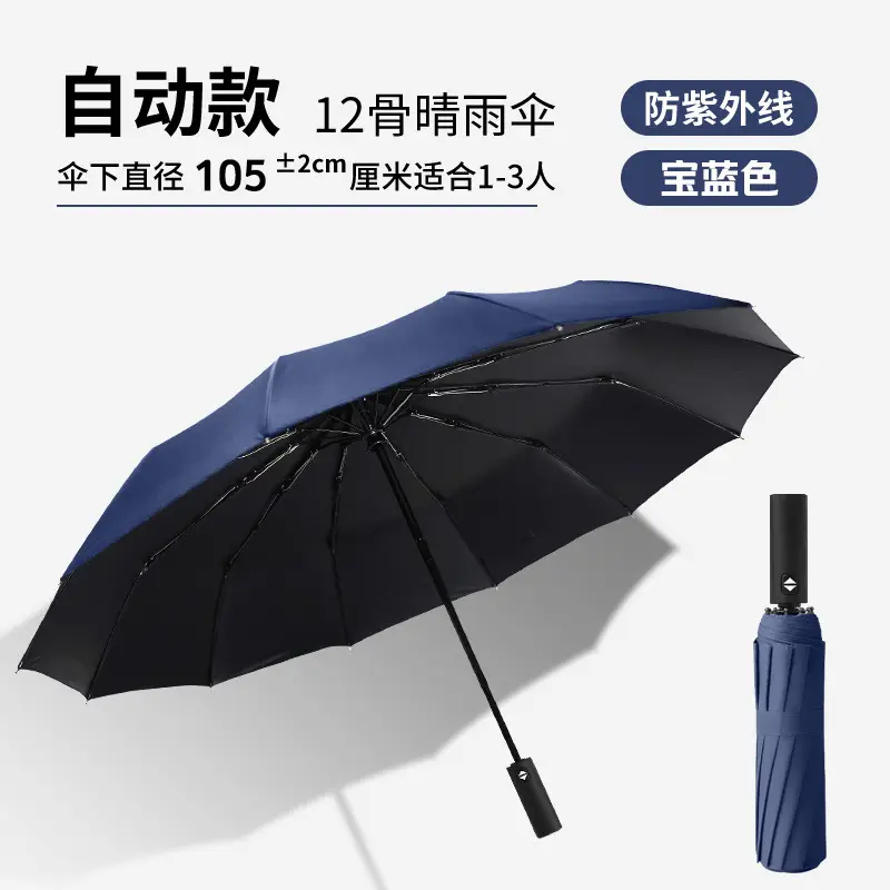 Full Automatic 348-Bone Dual-Purpose Umbrella for Women - Image 8