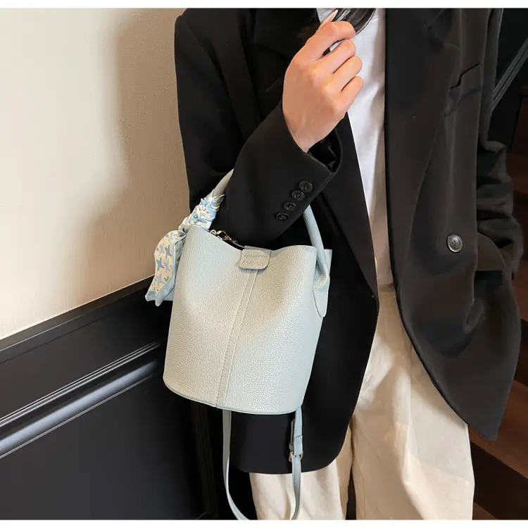Black Crossbody Bag with Gold Plated Handle — feature 29