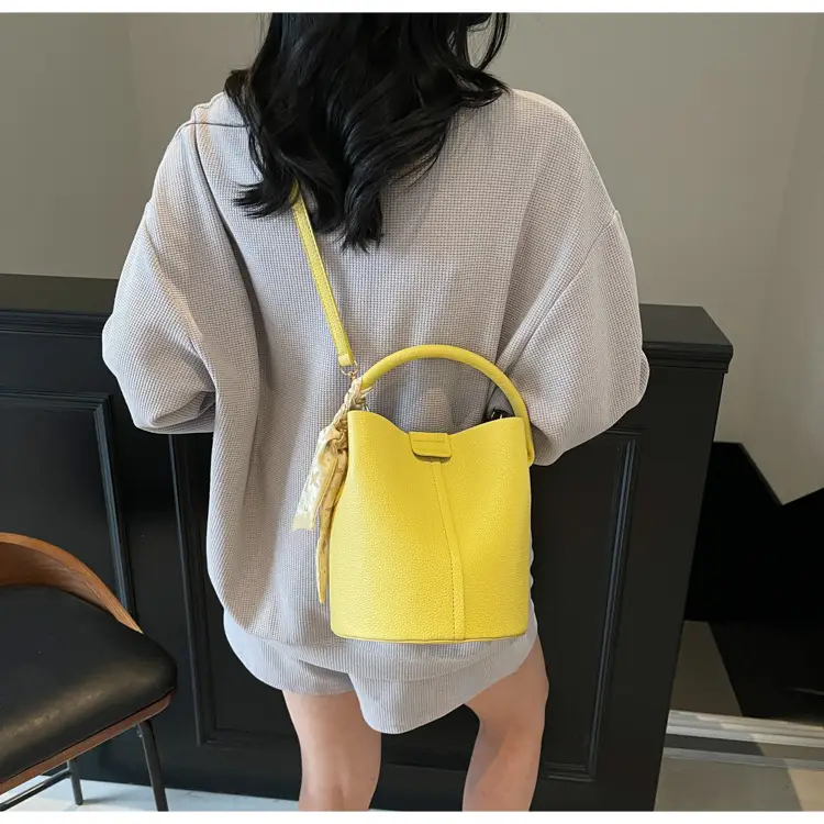 Black Crossbody Bag with Gold Plated Handle — feature 31