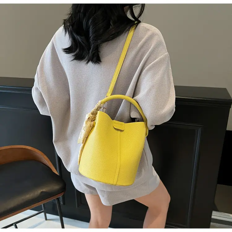 Black Crossbody Bag with Gold Plated Handle — feature 33
