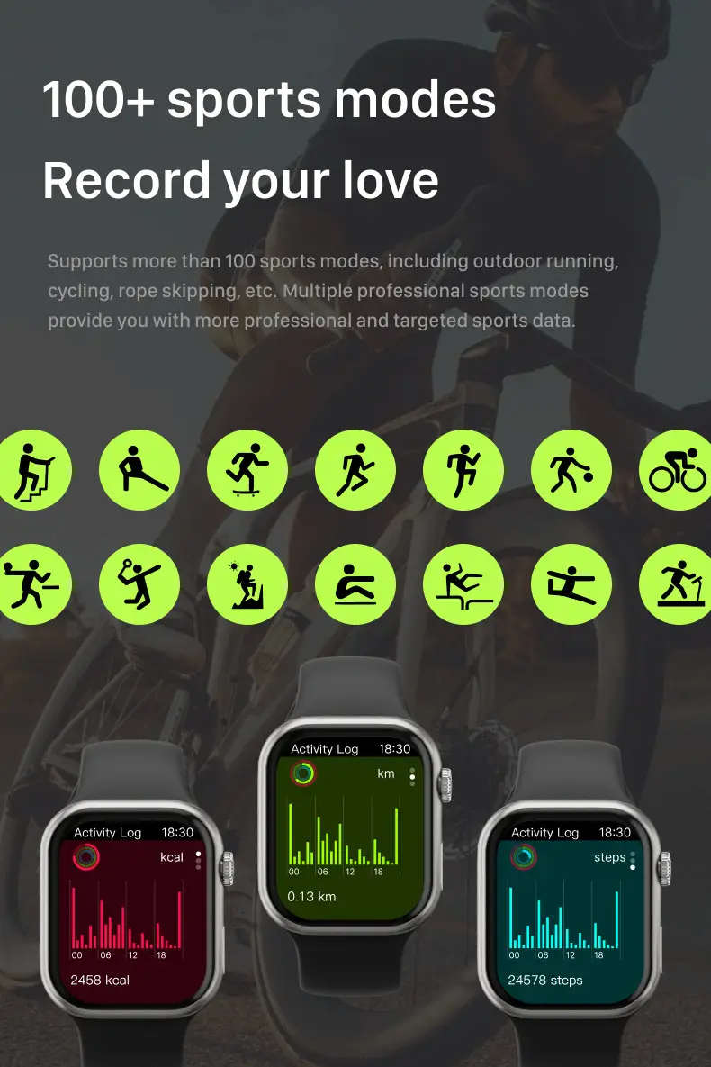 2025mX10 Smartwatch Ultra-Thin Sports Waterproof NFC Heart Rate Blood Sugar — feature 14
