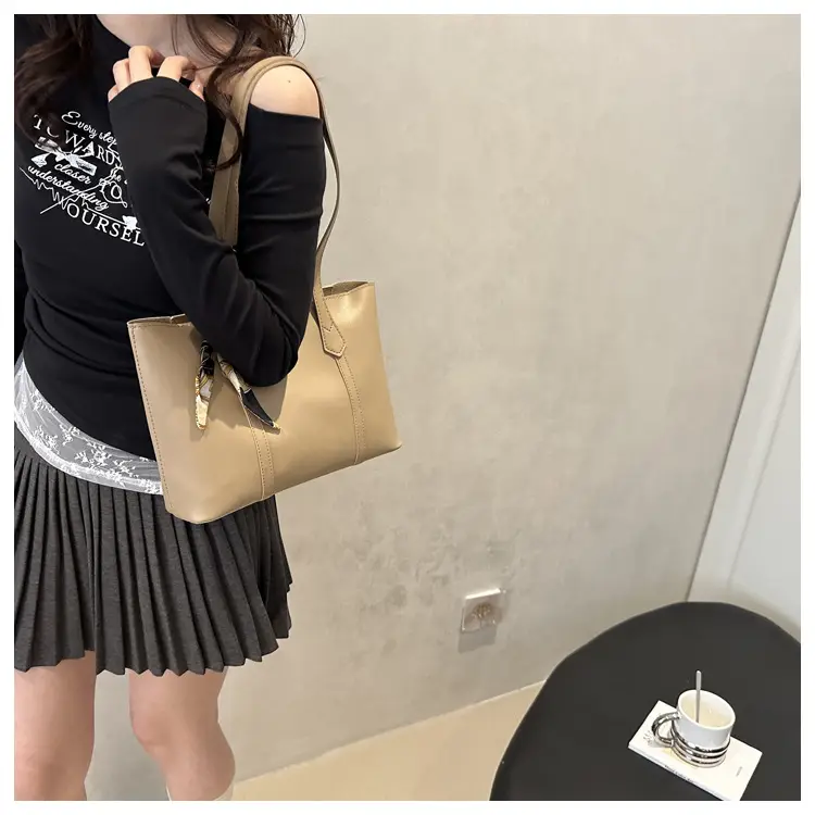 Women Korean Style Brown Tote Bag 2025 New Fashion — feature 12