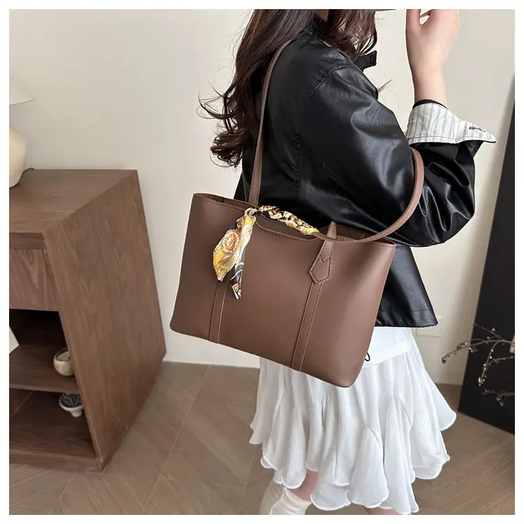 Women Korean Style Brown Tote Bag 2025 New Fashion — feature 13
