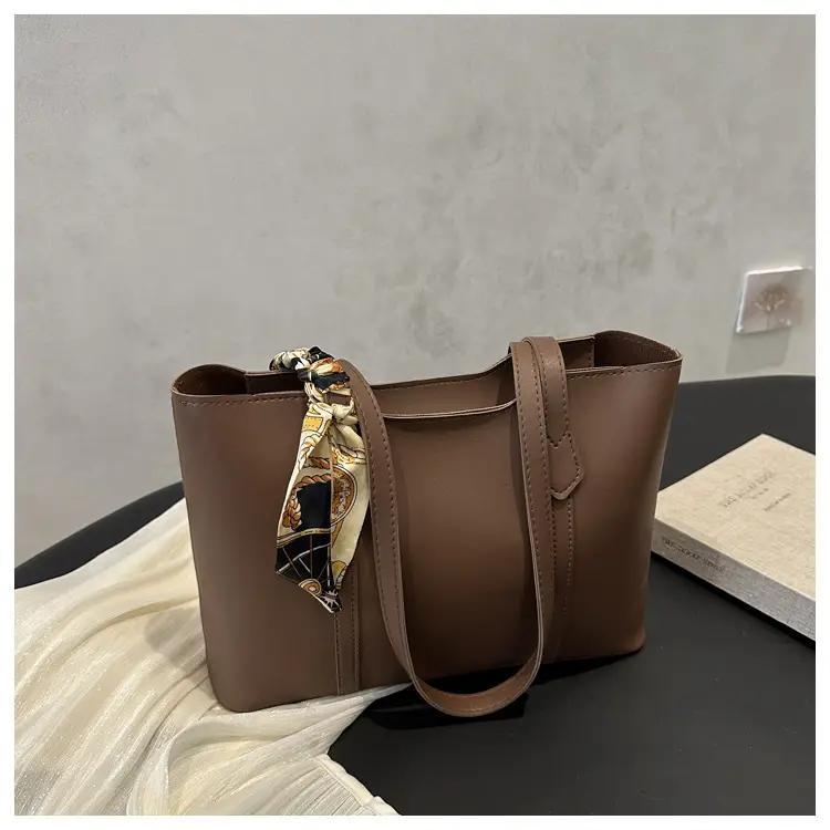 Women Korean Style Brown Tote Bag 2025 New Fashion - Image 3
