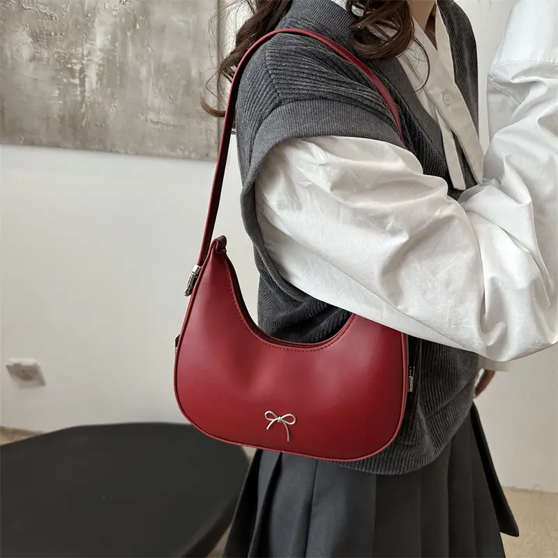 Red Korean Style Shoulder Bag for Women - Image 6