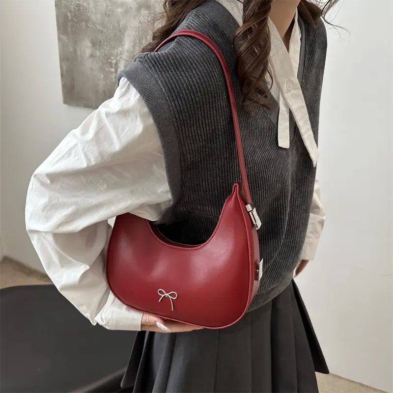 Red Korean Style Shoulder Bag for Women - Image 7