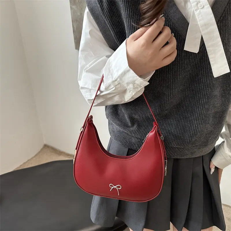 Red Korean Style Shoulder Bag for Women - Image 2