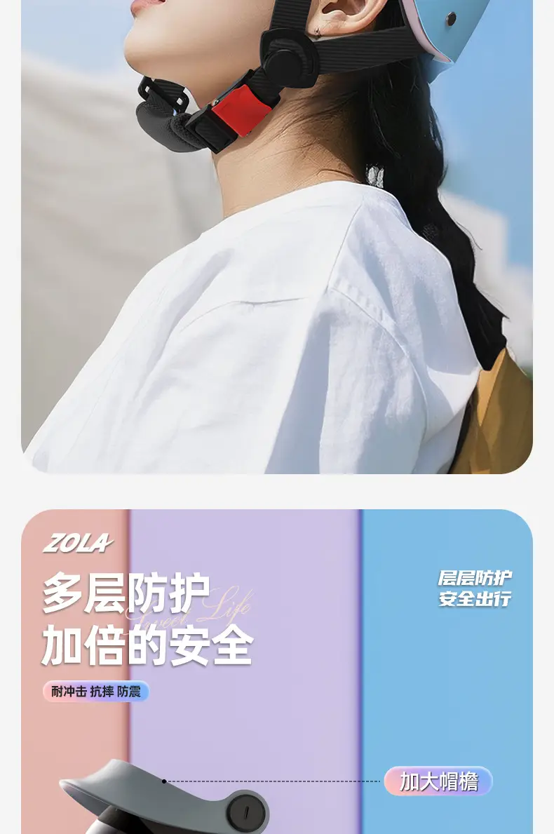 3C认证防雨半盔女男夏季防晒头套 — feature 13