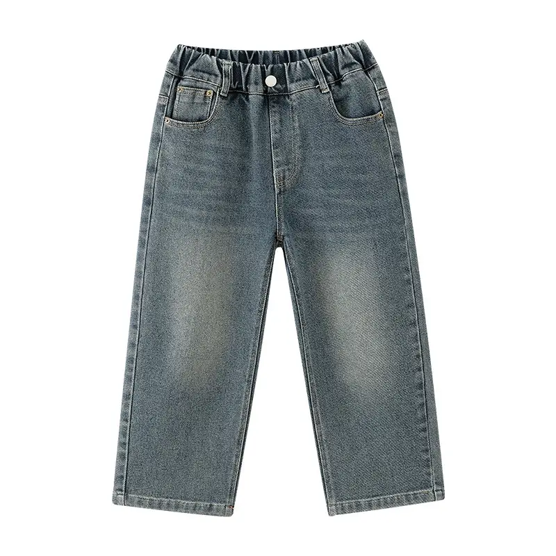 Children's Fleece Lined Wide Leg Jeans Medium Large - Image 12
