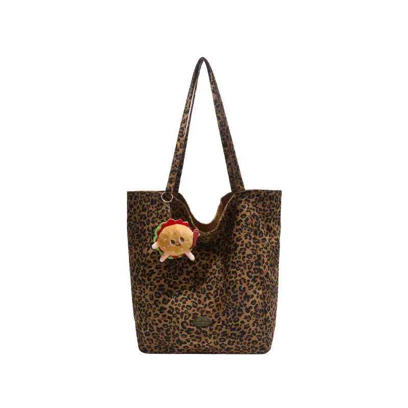 Retro Leopard Print Large Tote Bag for Women - Image 9