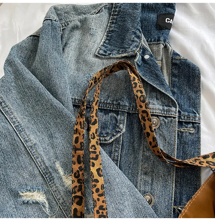 Retro Leopard Print Large Tote Bag for Women — feature 7