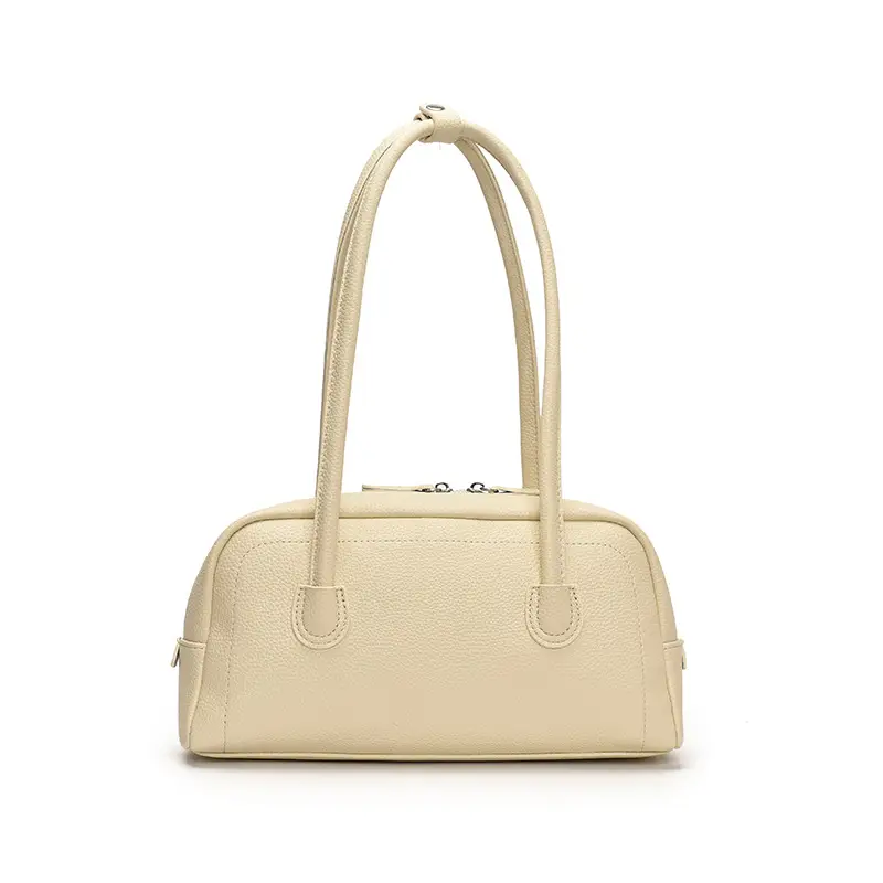 Women's Yellow Litchi Pattern Shoulder Bag - Image 2