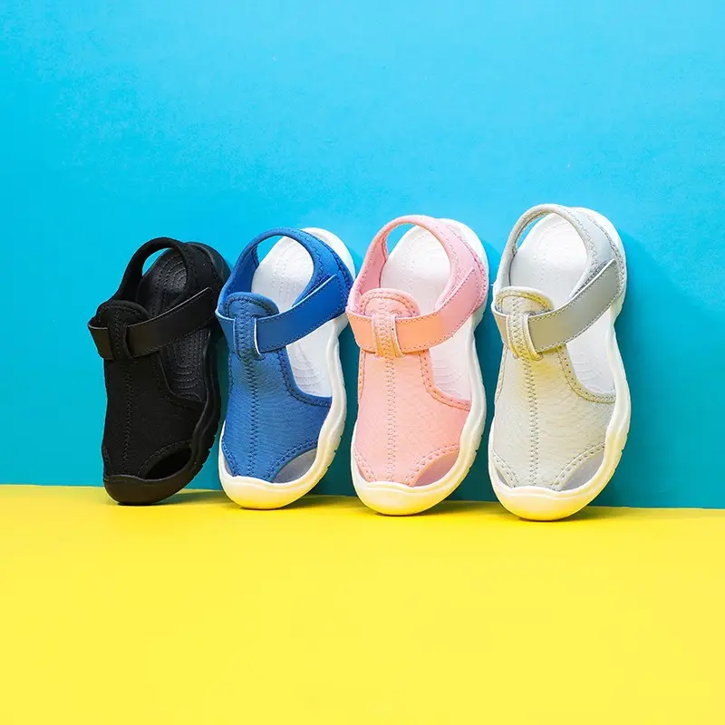 Pink Cross Strap Kids Sandals for Boys Girls