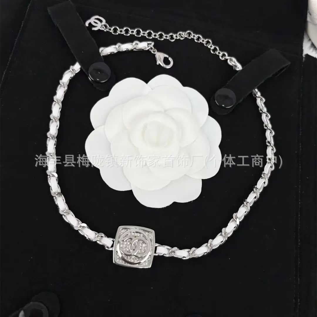 25B Pearl Heart Necklace with Letter Clavicle Chain - Image 27