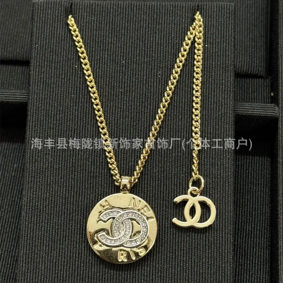 25B Pearl Heart Necklace with Letter Clavicle Chain - Image 56