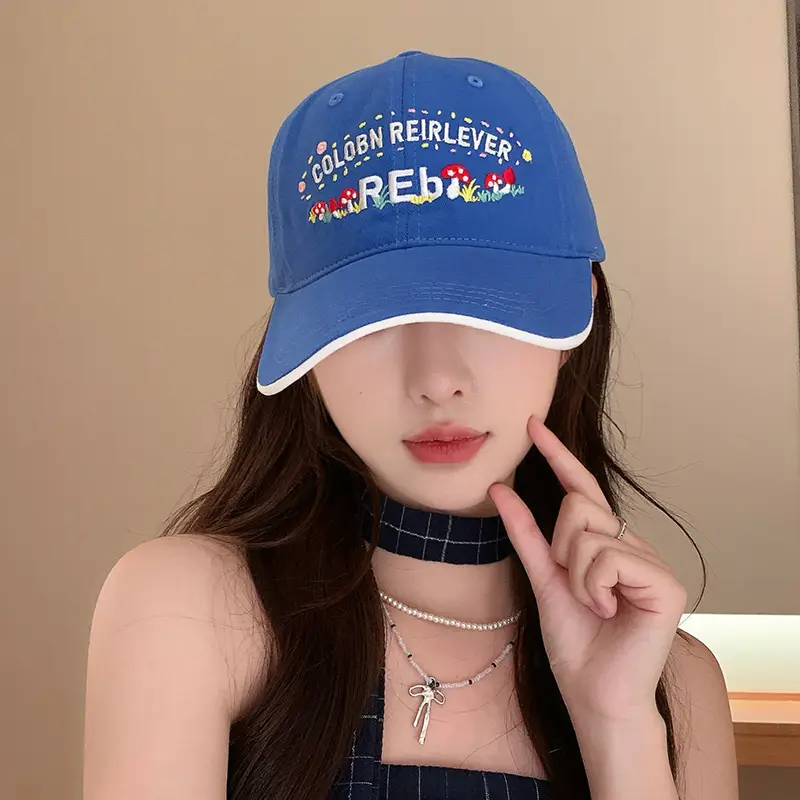 Women's Yellow Flower Letter Baseball Cap — feature 31