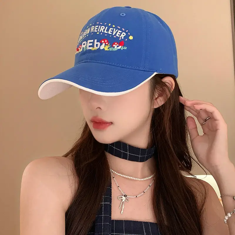 Women's Yellow Flower Letter Baseball Cap — feature 33