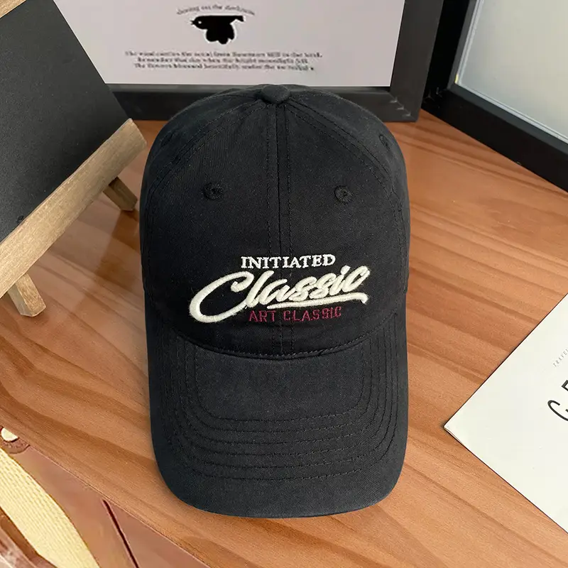 Women's White Letter Embroidered Baseball Cap — feature 21