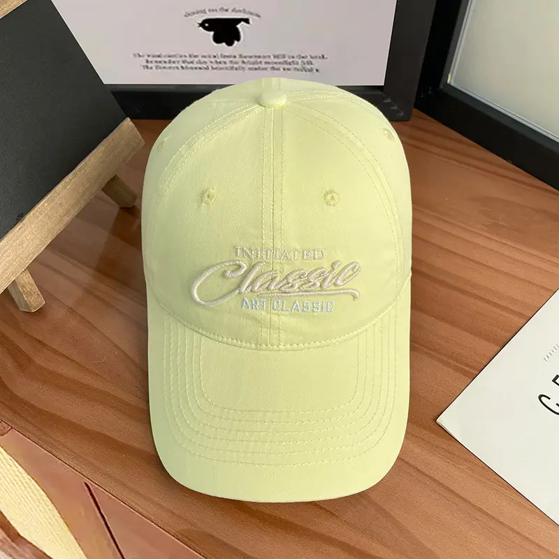 Women's White Letter Embroidered Baseball Cap - Image 2