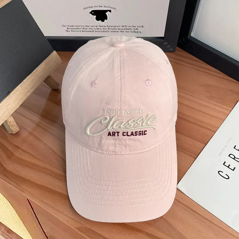 Women's White Letter Embroidered Baseball Cap - Image 3