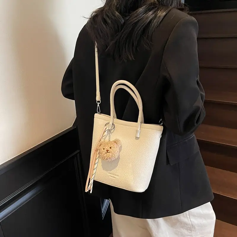 Pink Crossbody Bag with Charm for Women 2025 - Image 2