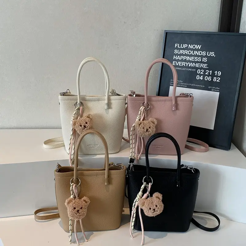 Pink Crossbody Bag with Charm for Women 2025 - Image 4